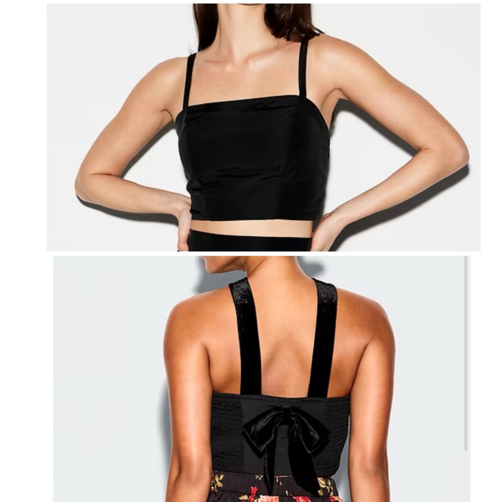 2 Old Navy Taffeta Cropped Tank & Halter Top